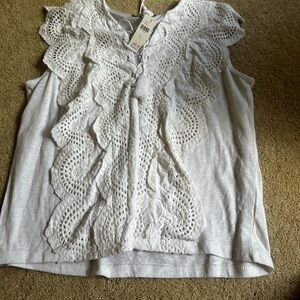 White Anthropologie Blouse
